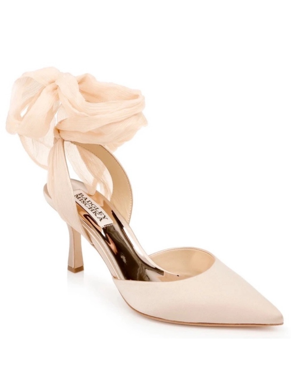 Badgley Mischka Blaze Satin
Bow Stiletto Heels Size 8